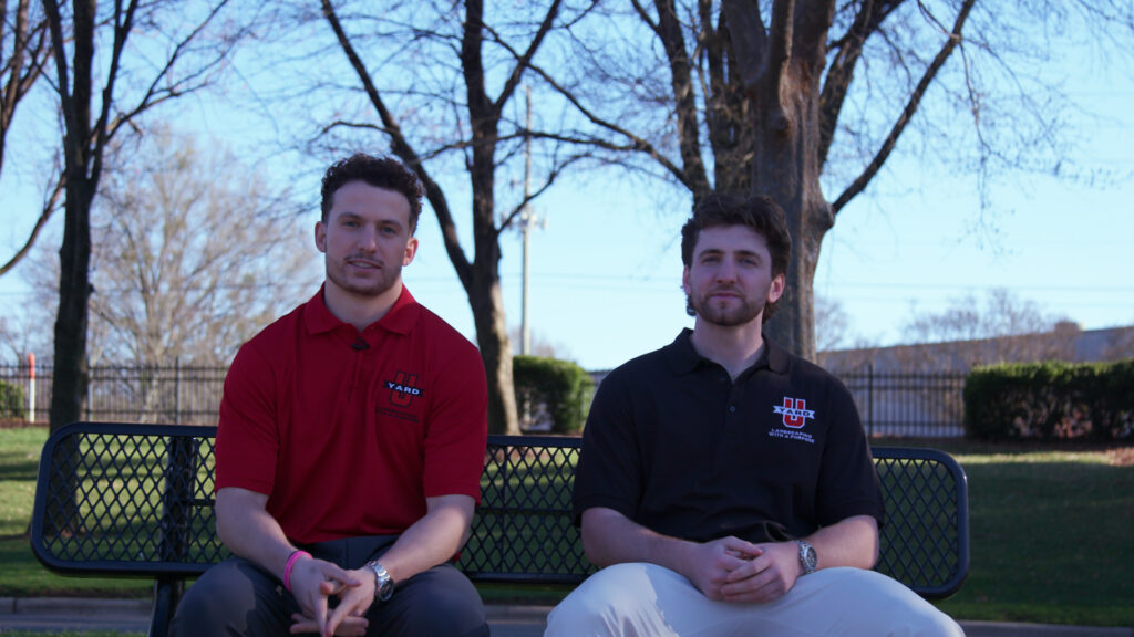 Thayer Thomas and Jackson DeSilva discussing YardU.
